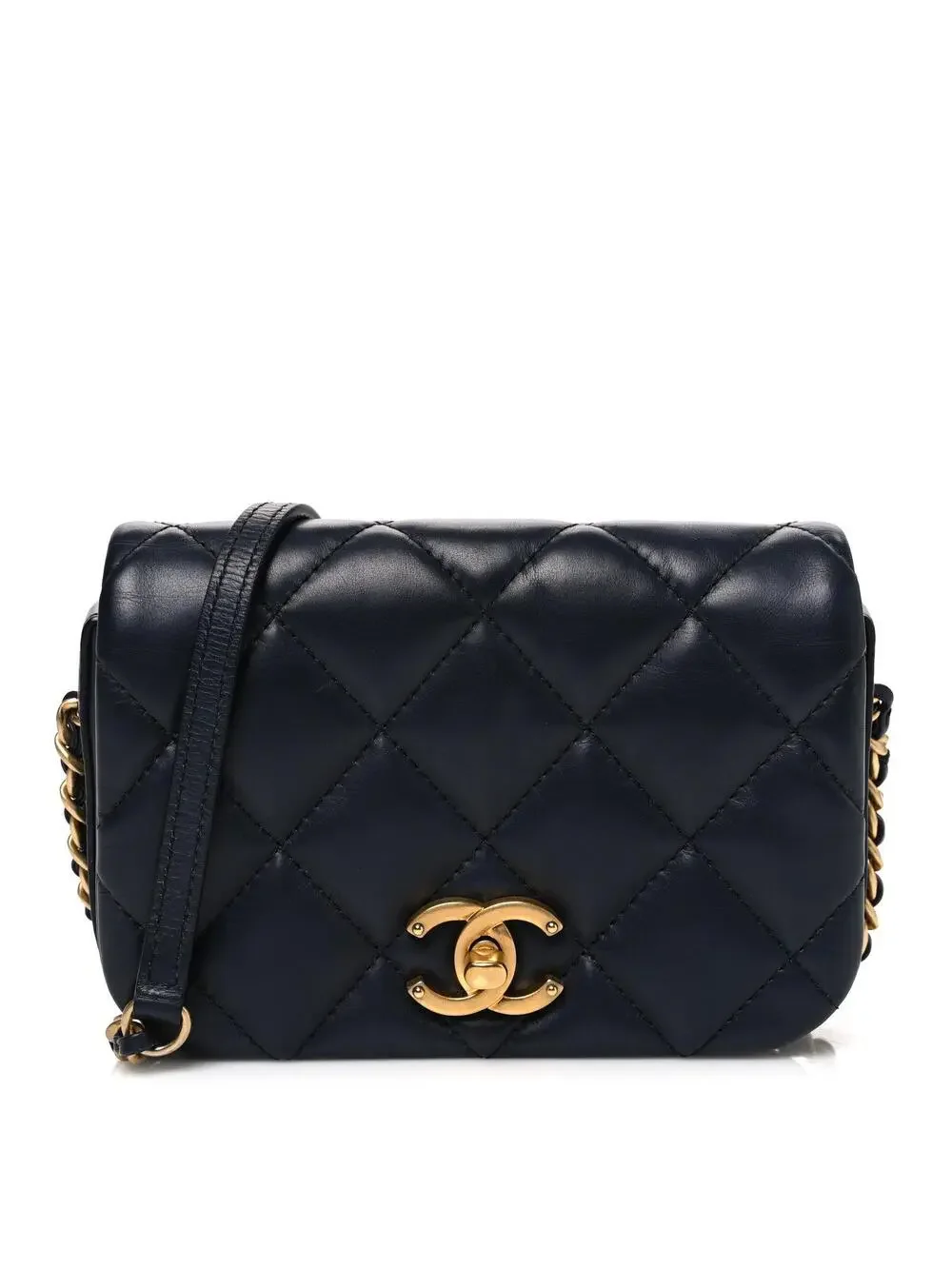 Chanel Calfskin Quilted Mini Nailed Cc #338437C33B